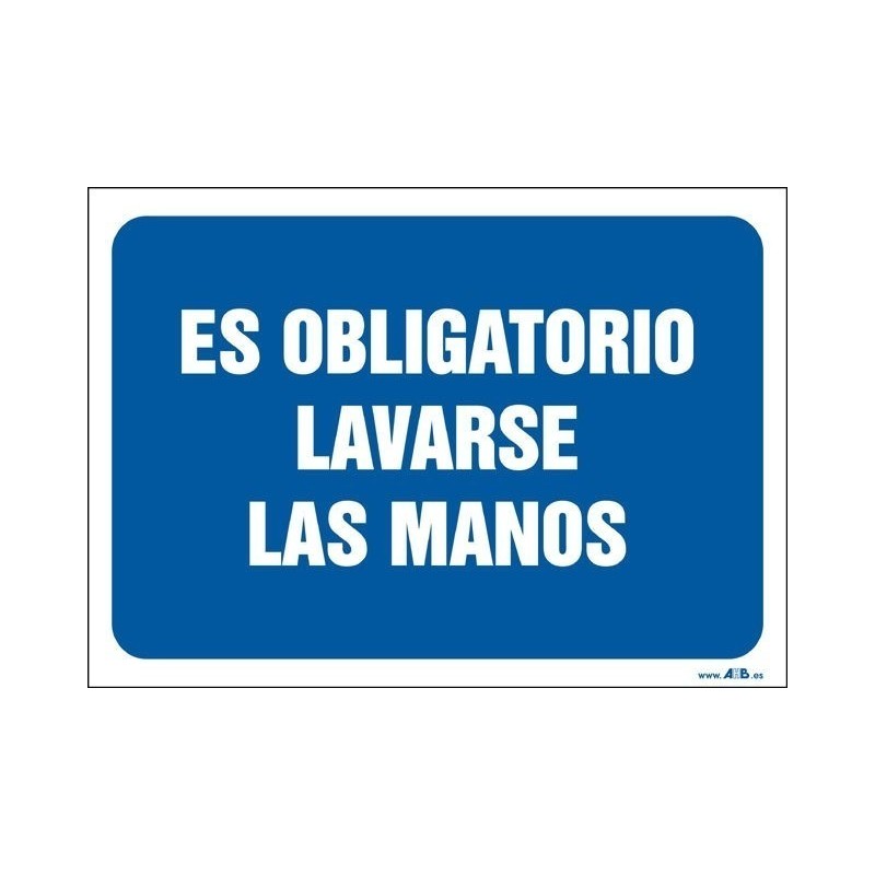 Es obligatorio lavarse las manos