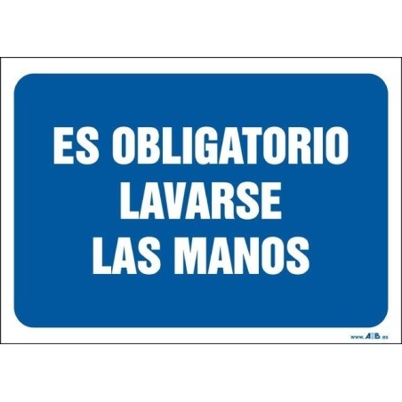Es obligatorio lavarse las manos