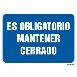 Es obligatorio mantener cerrado