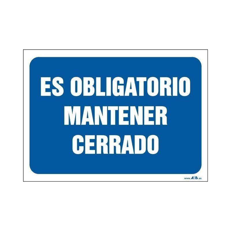 Es obligatorio mantener cerrado