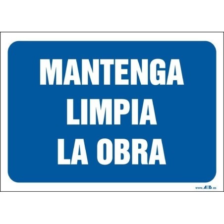 Mantenga limpia la obra