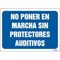 No poner en marcha sin protectores auditivos