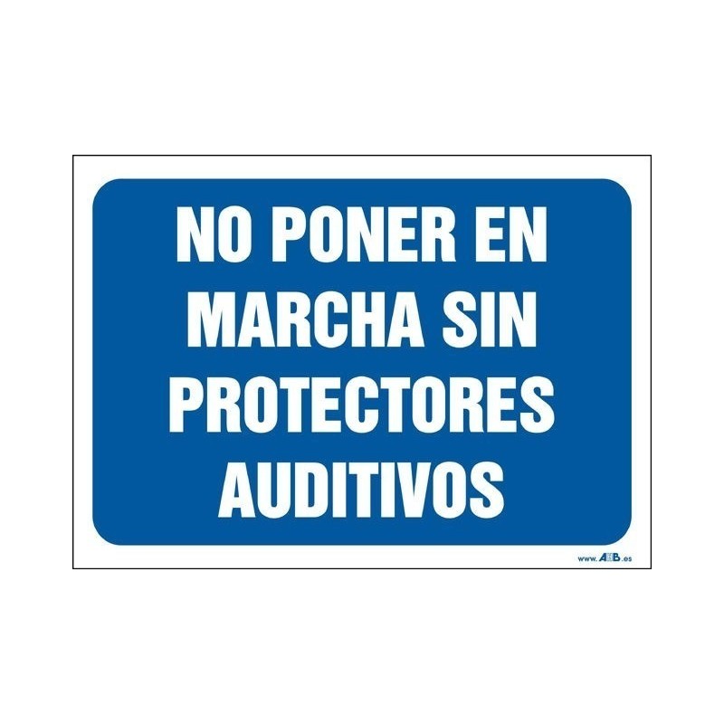 No poner en marcha sin protectores auditivos