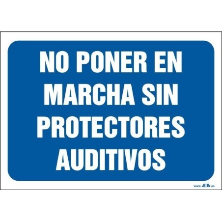 No poner en marcha sin protectores auditivos