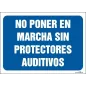 No poner en marcha sin protectores auditivos