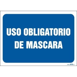 Uso obligatorio de máscara