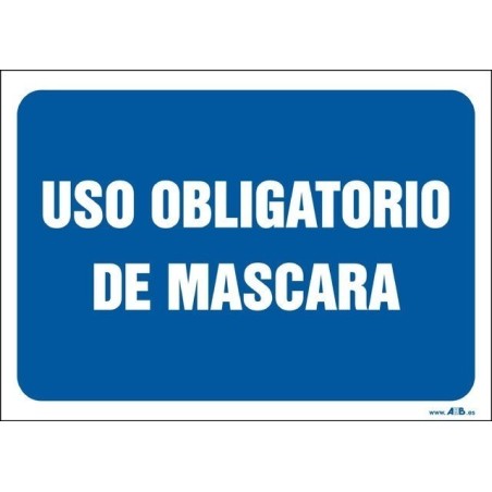 Uso obligatorio de máscara