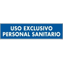 Uso exclusivo personal sanitario