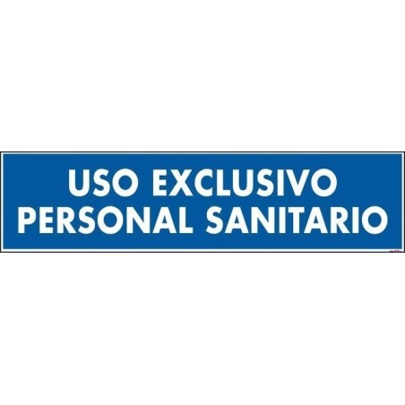 Uso exclusivo personal sanitario