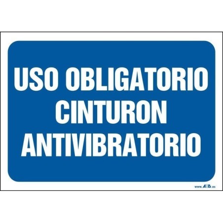 Uso obligatorio cinturón antivibratorio
