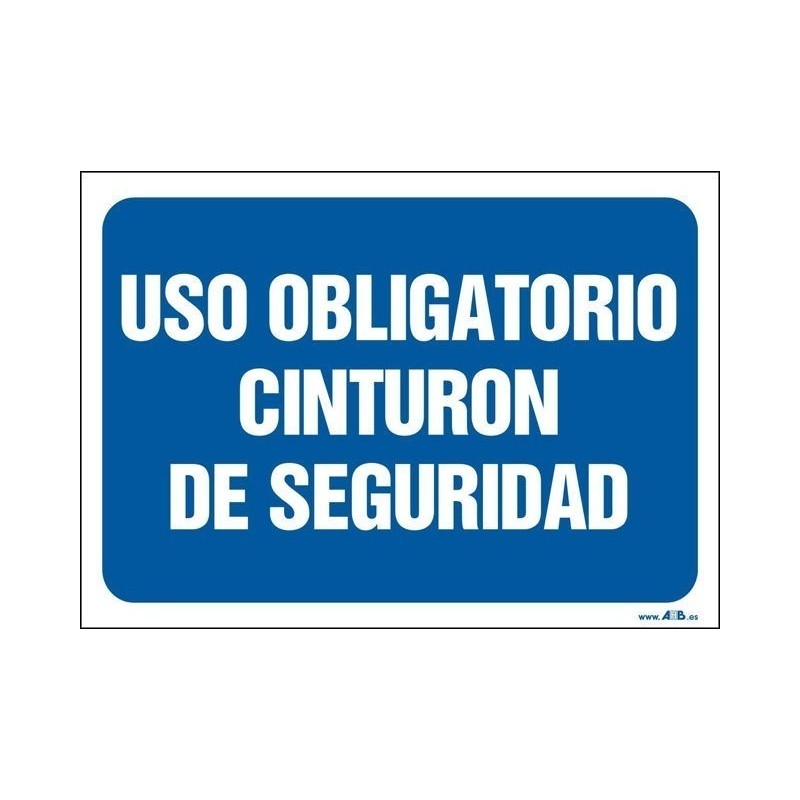 Uso obligatorio de cinturón de seguridad