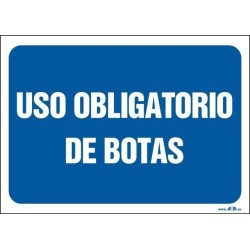 Uso obligatorio de botas