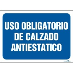 Uso obligatorio de calzado antiestático