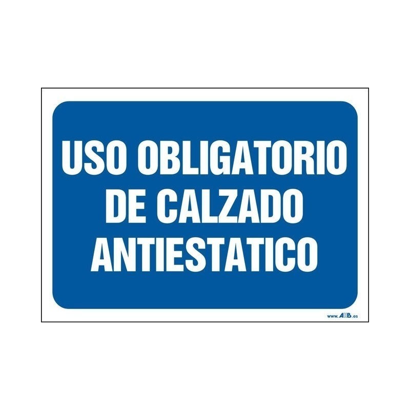 Uso obligatorio de calzado antiestático