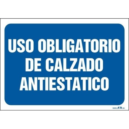 Uso obligatorio de calzado antiestático