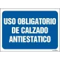 Uso obligatorio de calzado antiestático