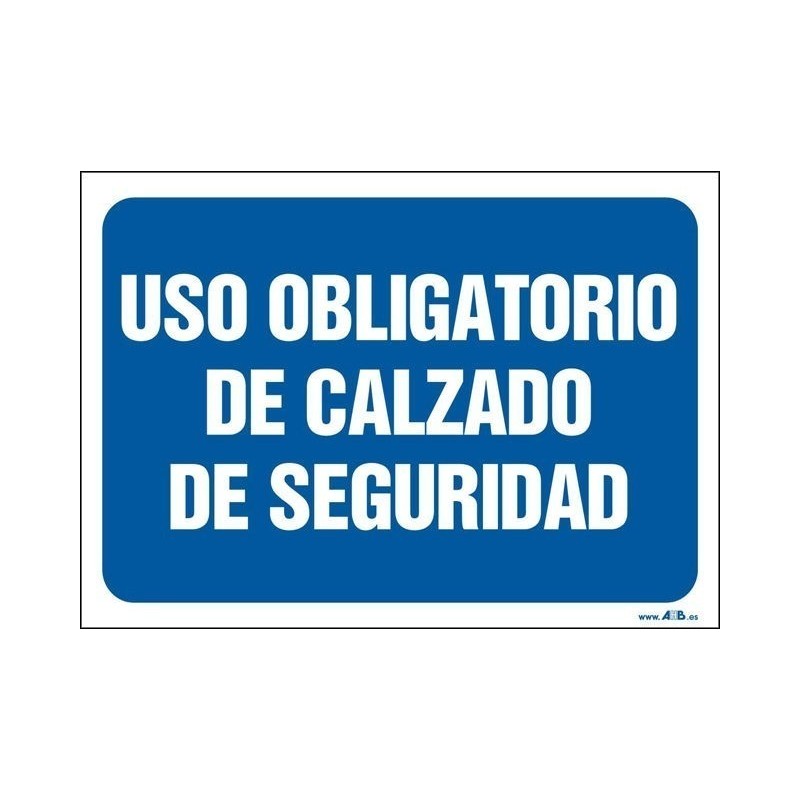 Uso obligatorio de calzado de seguridad