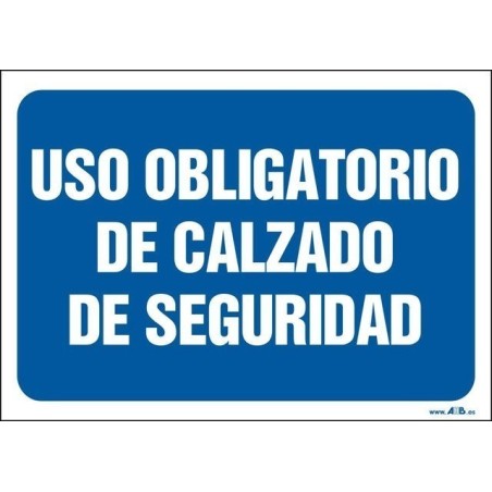 Uso obligatorio de calzado de seguridad