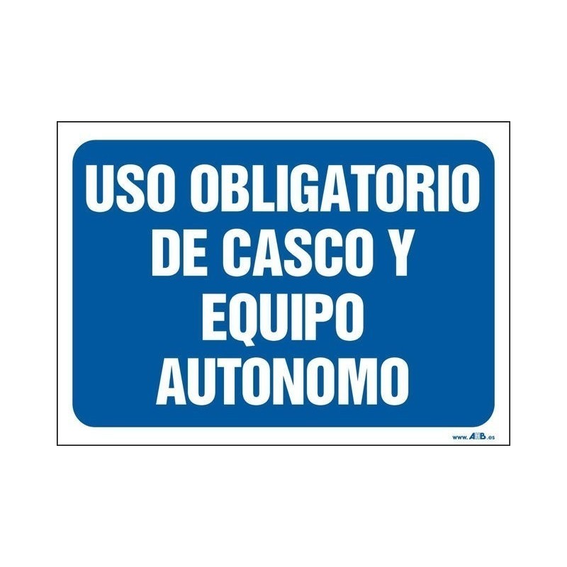 Uso obligatorio de casco y equipo autónomo