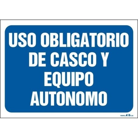 Uso obligatorio de casco y equipo autónomo