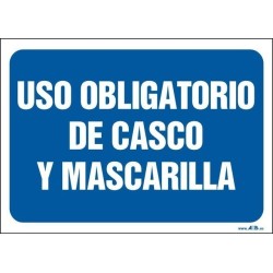 Uso obligatorio de casco y mascarilla