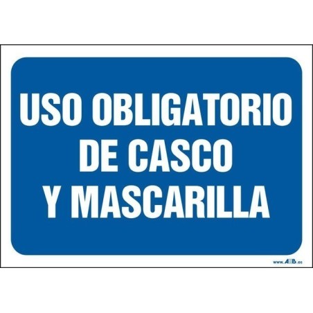 Uso obligatorio de casco y mascarilla