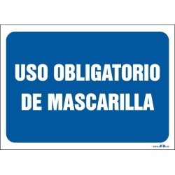 Uso obligatorio de mascarilla