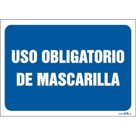 Uso obligatorio de mascarilla