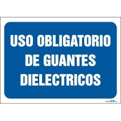 Uso obligatorio de guantes dieléctricos