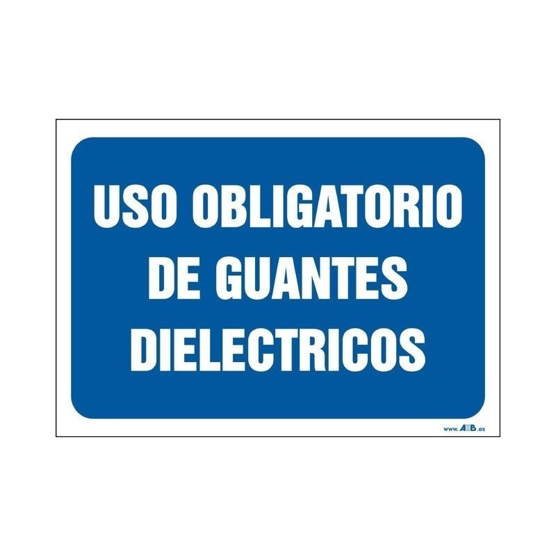 Uso obligatorio de guantes dieléctricos
