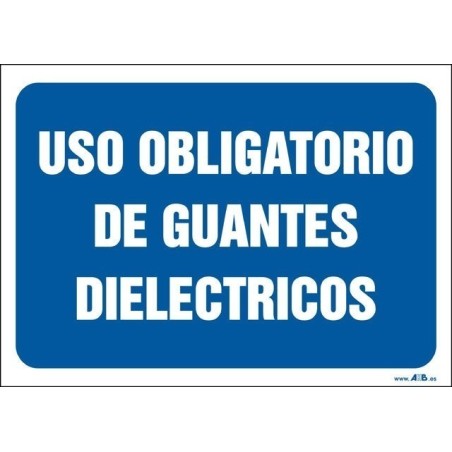 Uso obligatorio de guantes dieléctricos