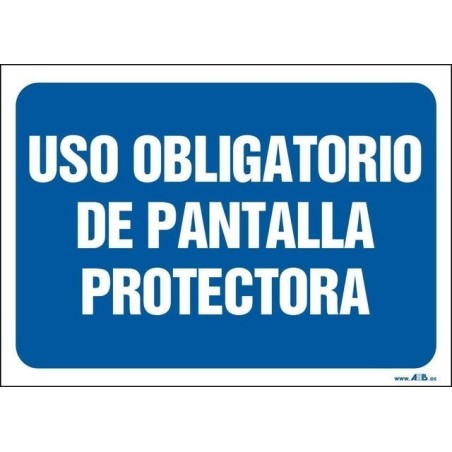 Uso obligatorio de pantalla protectora