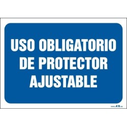 Uso obligatorio de protector ajustable