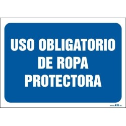 Uso obligatorio de ropa protectora