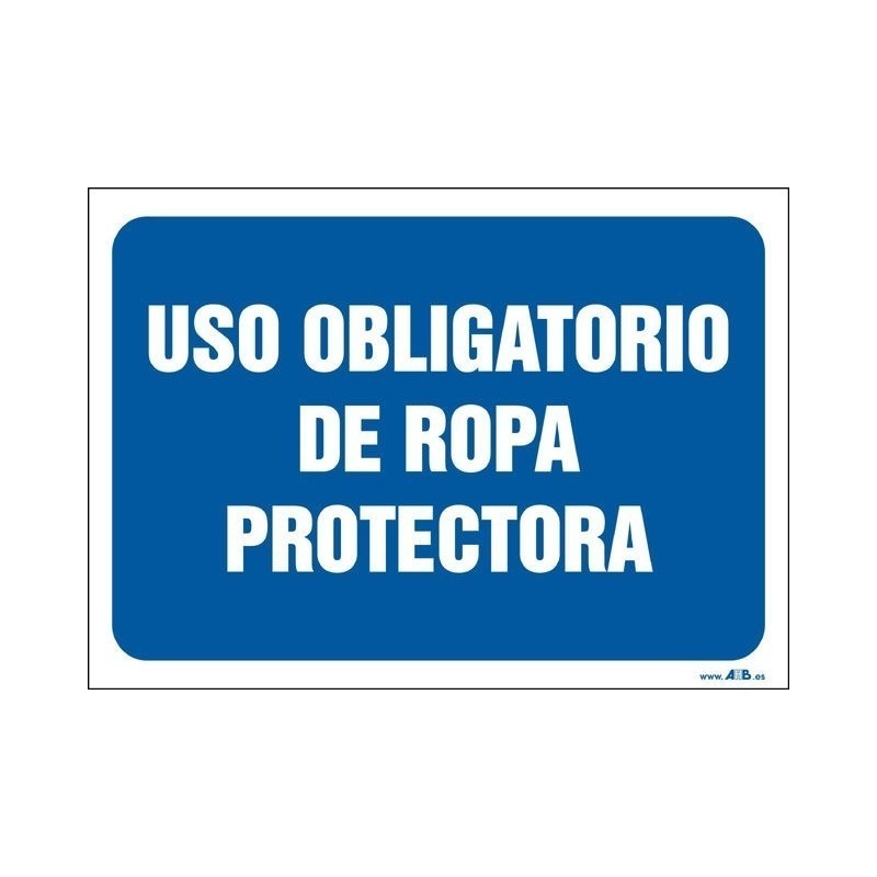 Uso obligatorio de ropa protectora