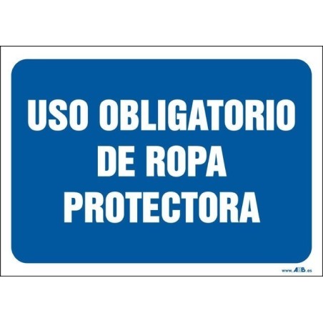 Uso obligatorio de ropa protectora
