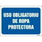Uso obligatorio de ropa protectora