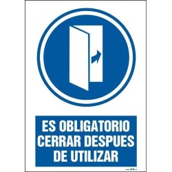Es obligatorio cerrrar después de utilizar