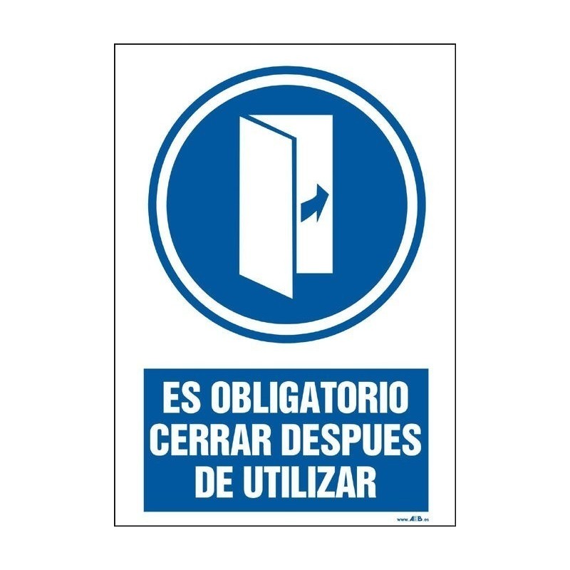 Es obligatorio cerrrar después de utilizar