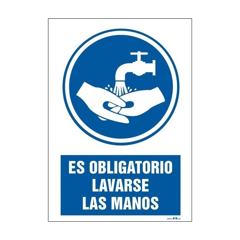 Es obligatorio lavarse las manos