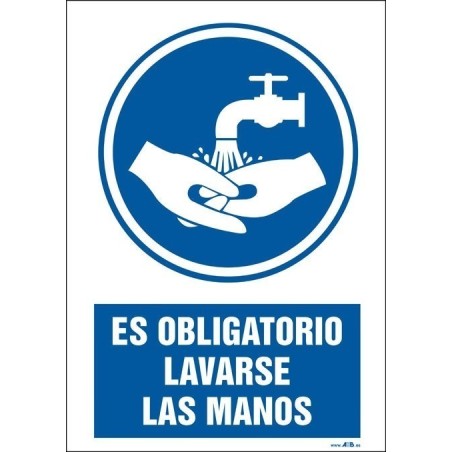 Es obligatorio lavarse las manos
