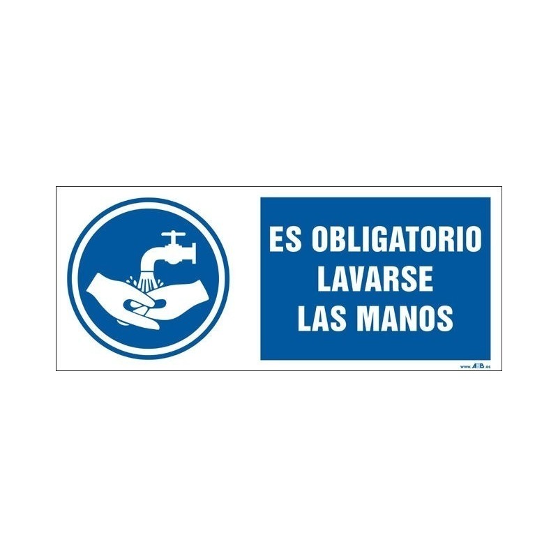 Es obligatorio lavarse las manos