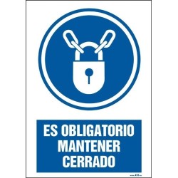 Es obligatorio mantener cerrado