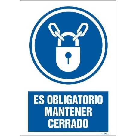 Es obligatorio mantener cerrado