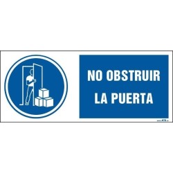 No obstruir la puerta