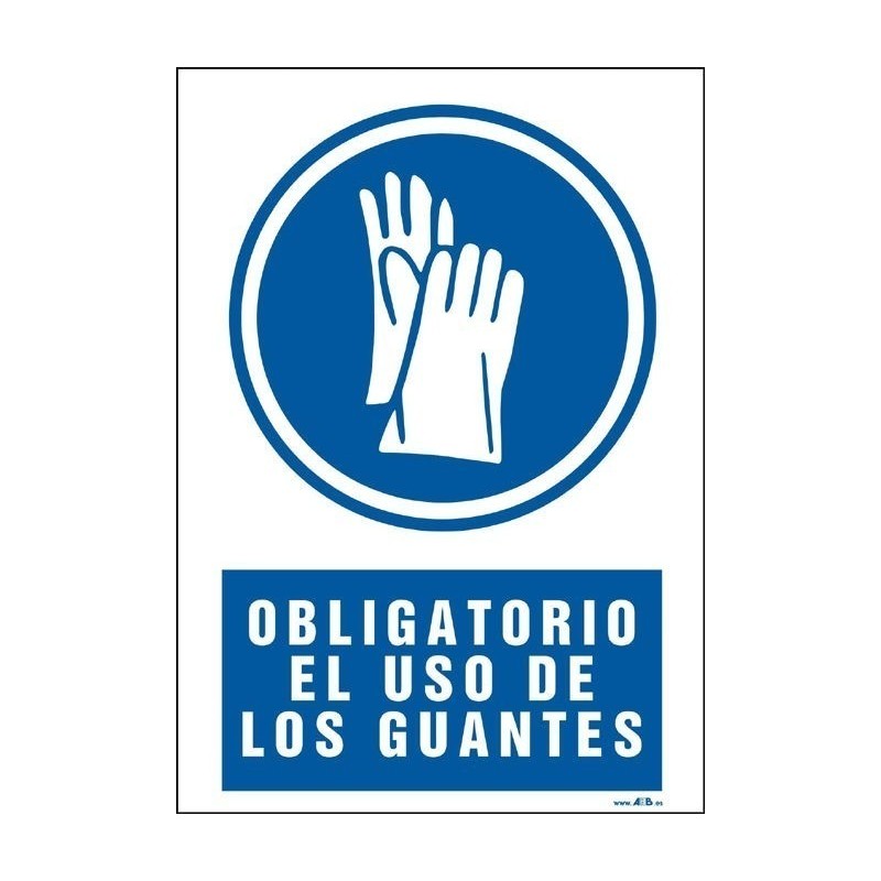 Obligatorio el uso de los guantes