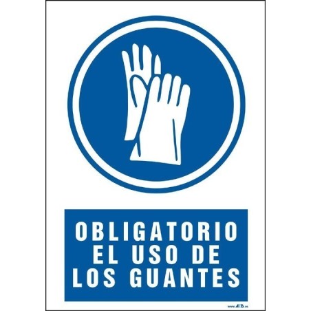 Obligatorio el uso de los guantes