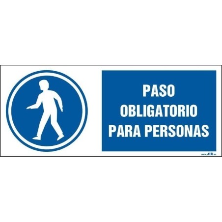 Paso obligatorio para personas