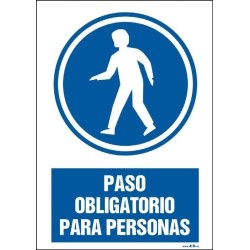 Paso obligatorio para personas