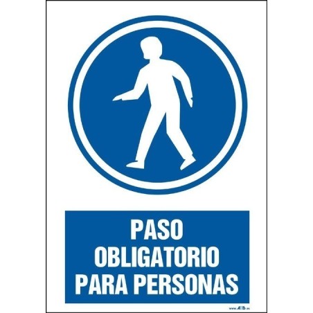 Paso obligatorio para personas